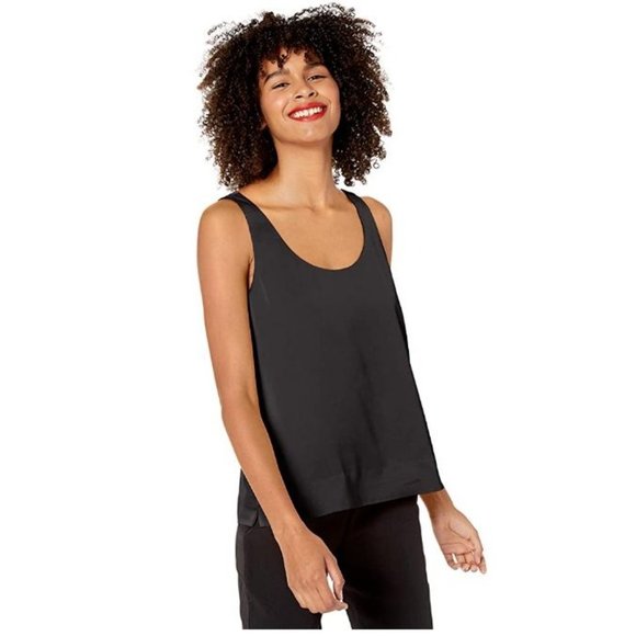 J.Crew Mercantile Sateen Tank Top Black Medium - Picture 4 of 8